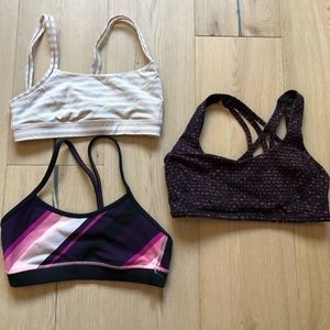 Lot of size 4 lululemon sports bras